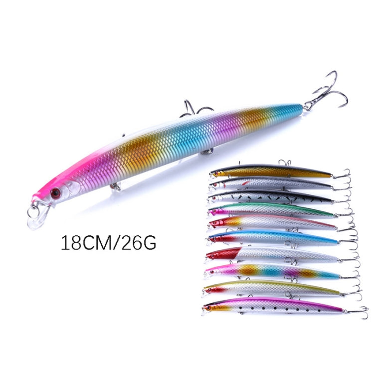 Leurres artificiels pour pêche en mer à longue distance HENGJIA MI101 18 cm 26 g, MI101 (4), MI101 (6), MI101 (7), MI101 (8), MI101 (9), MI101 (10), MI101 (5), MI101 (1), MI101 (2), MI101 (3), MI101 (10 couleurs)