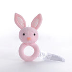 Hochet pour bébé Jouets à poignée à saisir Jouets apaisants pour nouveau-né, Style :, Girafe, Lapin rose, Petit éléphant gris, Koala, Cochon, Singe, Lapin blanc, Petite souris rouge, Petit éléphant fleur, Petite banane, Hochet ours bleu pour dormir