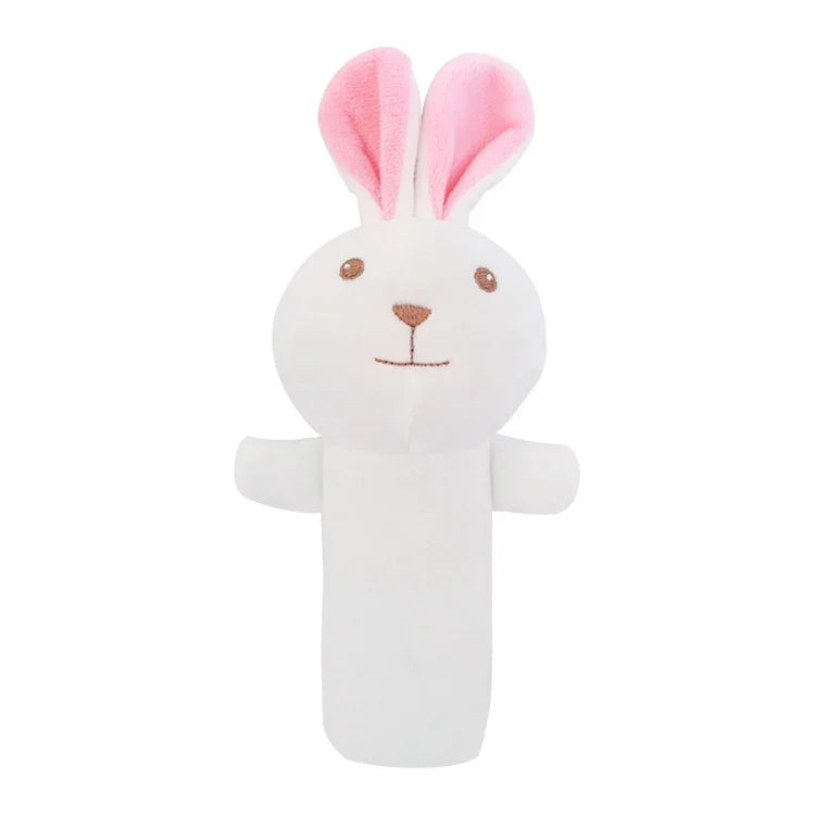 Hochet pour bébé Jouets à poignée à saisir Jouets apaisants pour nouveau-né, Style :, Girafe, Lapin rose, Petit éléphant gris, Koala, Cochon, Singe, Lapin blanc, Petite souris rouge, Petit éléphant fleur, Petite banane, Hochet ours bleu pour dormir