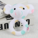 Hochet pour bébé Jouets à poignée à saisir Jouets apaisants pour nouveau-né, Style :, Girafe, Lapin rose, Petit éléphant gris, Koala, Cochon, Singe, Lapin blanc, Petite souris rouge, Petit éléphant fleur, Petite banane, Hochet ours bleu pour dormir