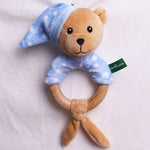 Hochet pour bébé Jouets à poignée à saisir Jouets apaisants pour nouveau-né, Style :, Girafe, Lapin rose, Petit éléphant gris, Koala, Cochon, Singe, Lapin blanc, Petite souris rouge, Petit éléphant fleur, Petite banane, Hochet ours bleu pour dormir
