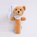 Hochet pour bébé Jouets à poignée à saisir Jouets apaisants pour nouveau-né, Style :, Girafe, Lapin rose, Petit éléphant gris, Koala, Cochon, Singe, Lapin blanc, Petite souris rouge, Petit éléphant fleur, Petite banane, Hochet ours bleu pour dormir
