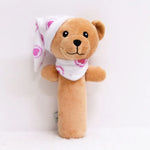 Hochet pour bébé Jouets à poignée à saisir Jouets apaisants pour nouveau-né, Style :, Girafe, Lapin rose, Petit éléphant gris, Koala, Cochon, Singe, Lapin blanc, Petite souris rouge, Petit éléphant fleur, Petite banane, Hochet ours bleu pour dormir