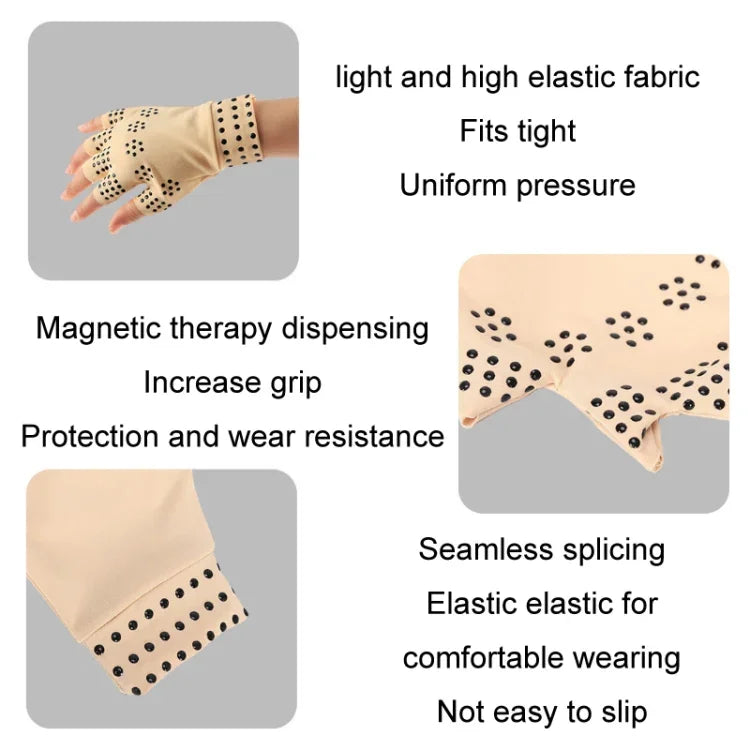 Gants de sport antidérapants à demi-doigt pour entraînement articulaire, taille unique