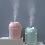 Humidificateur de voiture veilleuse colorée de bureau USB, Spéc. : 250 ml (Y-Blanc), 250 ml (Y-Rose), 250 ml (Y-Bleu), 220 ml (Y2-Blanc), 220 ml (Y2-Rose), 220 ml (Y2-Bleu)