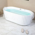 1 pack de sacs de bain jetables, sac en plastique pour baignoire, baril en bois, SPA, épaissi