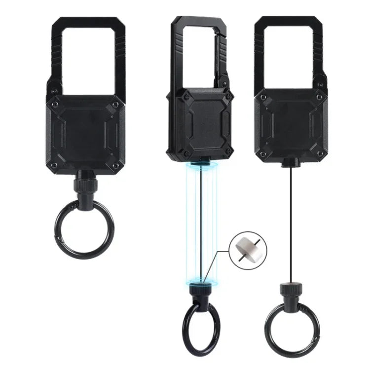 Porte-clés télescopique facile à tirer, lanière magnétique multifonction pour sac à dos, 6892