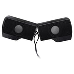 Mini haut-parleur stéréo USB clip-on pour ordinateur portable, PC de bureau, tablette, Mini clip-on