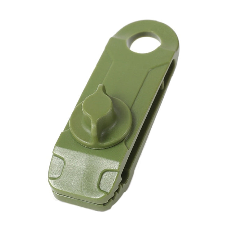 Tende Clip D'arrimage Supplémentaire Pinces Requins Tentes Camping Extérieur Auvent Coupe-vent, 1PC (Couleur boue), 1PC (Vert foncé)