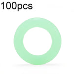 Cercle lumineux d'ongle de camping extérieur 100 pièces, anneau d'avertissement réfléchissant multifonctionnel en silicone, cercle lumineux