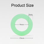 Cercle lumineux d'ongle de camping extérieur 100 pièces, anneau d'avertissement réfléchissant multifonctionnel en silicone, cercle lumineux