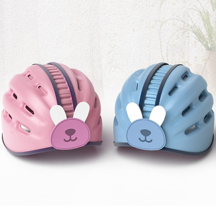 Casque de sécurité souple pour bébé, chapeau de protection anti-collision pour bébé qui marche, lapin bleu, lapin rose, lion orange, lion marron