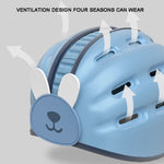 Casque de sécurité souple pour bébé, chapeau de protection anti-collision pour bébé qui marche, lapin bleu, lapin rose, lion orange, lion marron