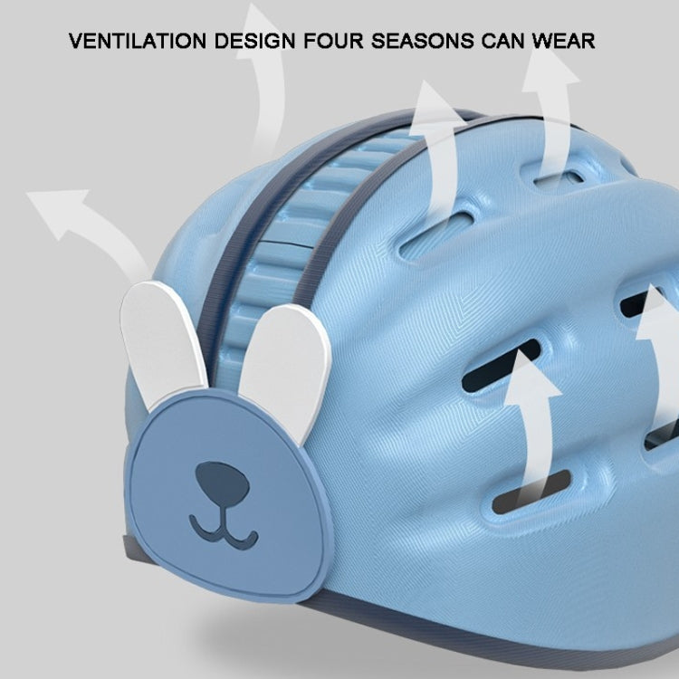 Casque de sécurité souple pour bébé, chapeau de protection anti-collision pour bébé qui marche, lapin bleu, lapin rose, lion orange, lion marron