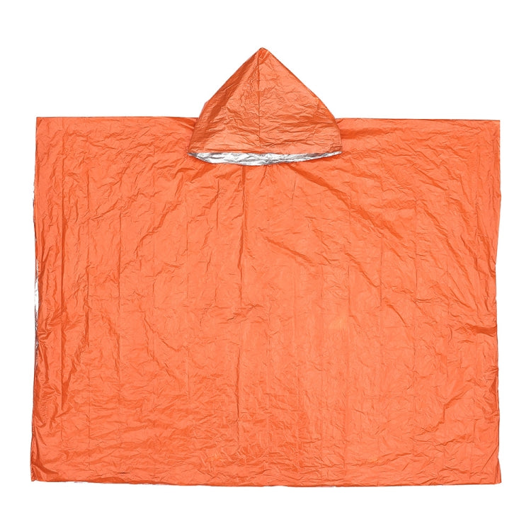 Imperméable multifonctionnel coupe-vent réfléchissant épaissi pour le cyclisme en extérieur, 130 x 100 cm (Orange)
