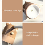 KD201 Lampe portable à suspendre pour la lecture, LED Veilleuse, Style :, Petit cerf (Bleu + Marron)