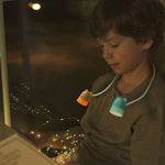 KD201 Lampe portable à suspendre pour la lecture, LED Veilleuse, Style :, Petit cerf (Bleu + Marron)
