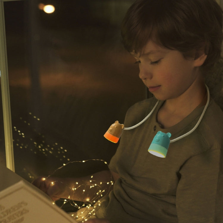 KD201 Lampe portable à suspendre pour la lecture, LED Veilleuse, Style :, Petit cerf (Bleu + Marron)