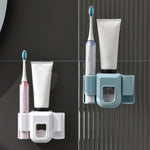 Support de brosse à dents électrique Distributeur automatique de dentifrice Support mural de dentifrice pour salle de bain
