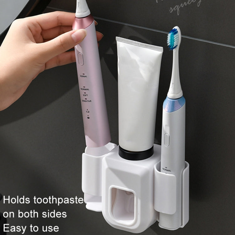 Support de brosse à dents électrique Distributeur automatique de dentifrice Support mural de dentifrice pour salle de bain