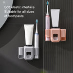 Support de brosse à dents électrique Distributeur automatique de dentifrice Support mural de dentifrice pour salle de bain