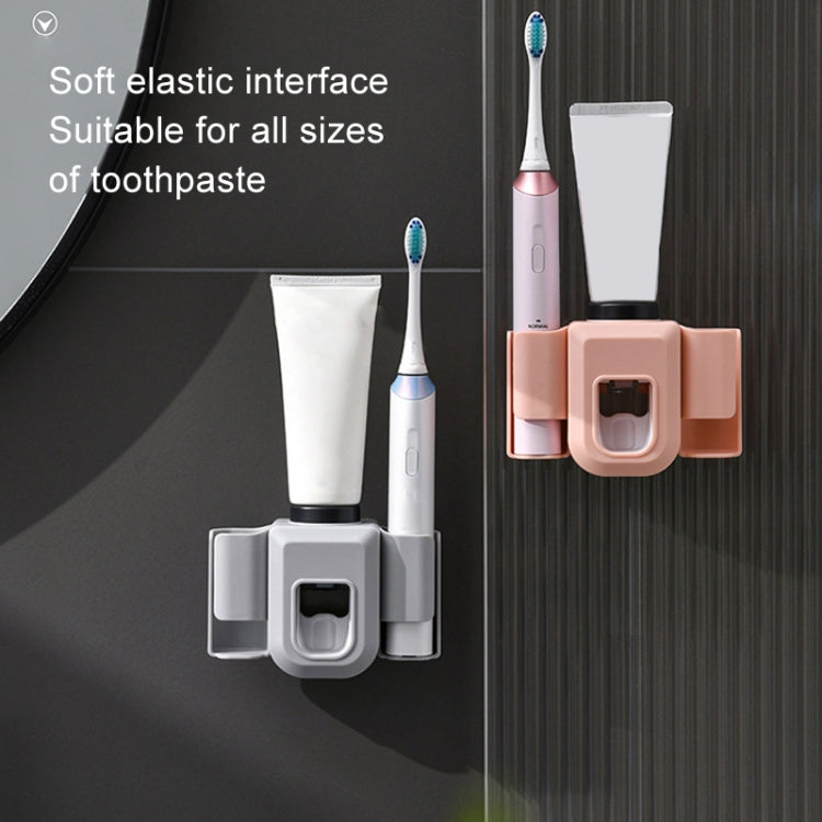 Support de brosse à dents électrique Distributeur automatique de dentifrice Support mural de dentifrice pour salle de bain