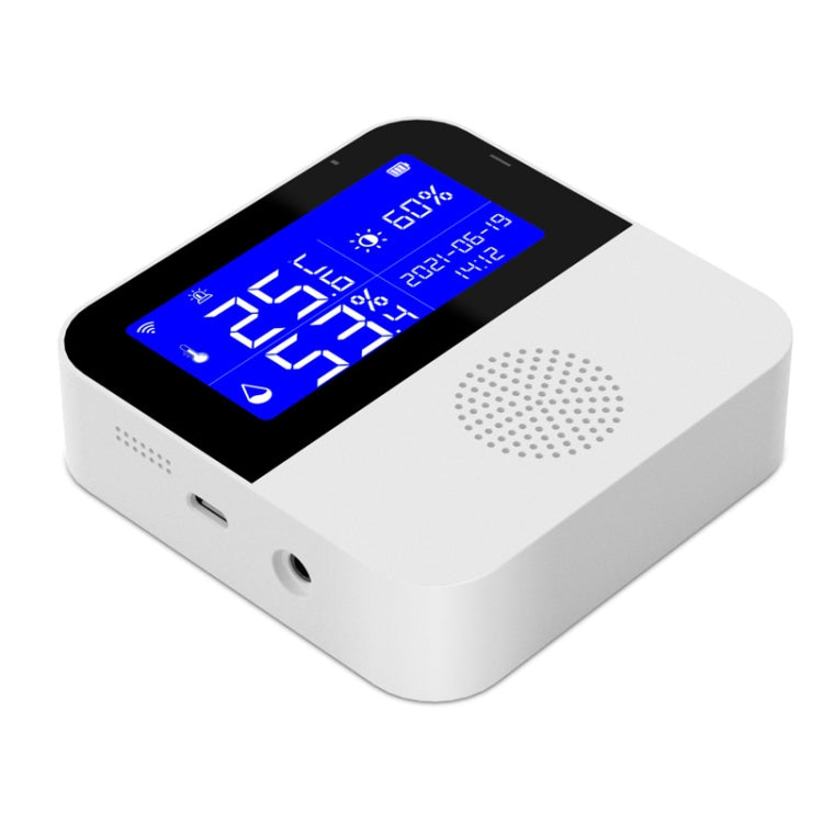 Capteur de Température et d'Humidité WIFI Tuya avec Écran LCD 2,9 pouces, Spécifications : Capteur Seul, Avec Fil de Détection