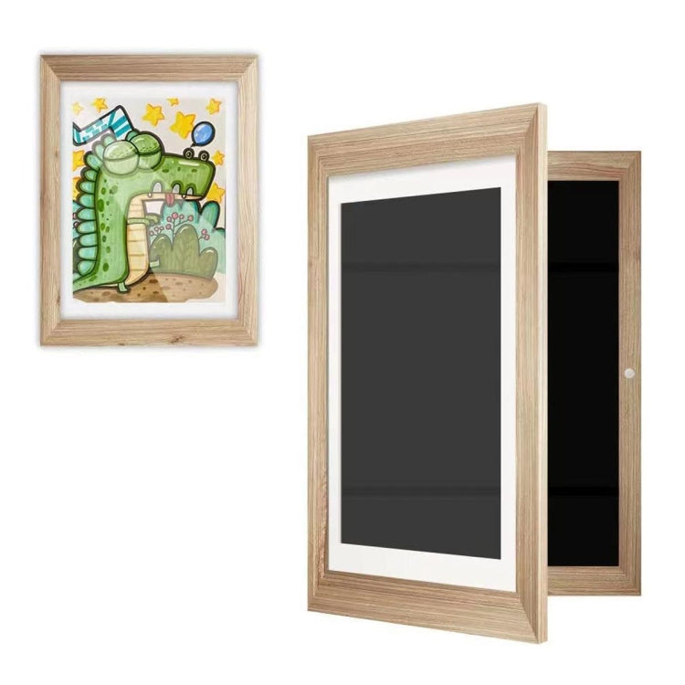 Cadres d'art pour enfants, cadre à ouverture frontale magnétique Frametory pour affiches, photos, dessins, peintures, bois, plastique