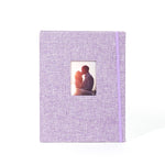 Album photo 208 pochettes en coton et lin 3 pouces, Khaki, Violet, Gris, Rose, Bleu