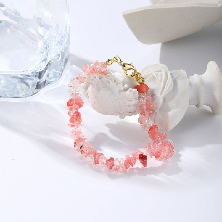 Bracelet de cheville bohème en perles et pierres naturelles pour femme