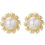 Boucles d'oreilles baroques clip perle pour femmes sans piercing, 1202 Long Or, 1201 Long Argent, 0402 Court Or, 0401 Court Argent, E2109-7 Demi-rond, E2109-8 Demi-ellipse, E2109-10 Modèle feuille, E2109-14 Petite perle, E2208-7 Perles colorées Drag
