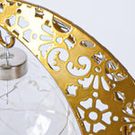 LED Wrought Iron Moon Shape Atmosphere Bedroom Table Lamp, Moon Star, Moon Star With Hook