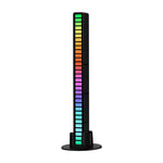 Lumières de rythme RGB contrôlées par le son, Lumières d'ambiance LED réactives à la musique, Rechargeable, Branchable