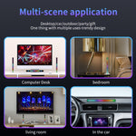 Lumières de rythme RGB contrôlées par le son, Lumières d'ambiance LED réactives à la musique, Rechargeable, Branchable