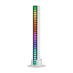 Lumières de rythme RGB contrôlées par le son, Lumières d'ambiance LED réactives à la musique, Rechargeable, Branchable