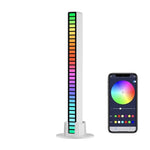 Lumières de rythme RGB contrôlées par le son, Lumières d'ambiance LED réactives à la musique, Rechargeable, Branchable