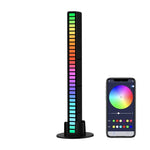 Lumières de rythme RGB contrôlées par le son, Lumières d'ambiance LED réactives à la musique, Rechargeable, Branchable