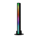 Lumières de rythme RGB contrôlées par le son, Lumières d'ambiance LED réactives à la musique, Rechargeable, Branchable