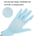 1 paire de gants de conduite antidérapants en soie glacée, fins, anti-UV, pour l'été, taille unique