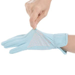 1 paire de gants de conduite antidérapants en soie glacée, fins, anti-UV, pour l'été, taille unique