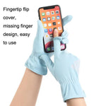 1 paire de gants de conduite antidérapants en soie glacée, fins, anti-UV, pour l'été, taille unique