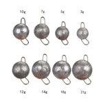 10 leurres plombs suspendus rapides, insertion de plomb inversé, spécifications : 3g, 3g, 5g, 7g, 10g, 12g, 14g, 18g, 21g