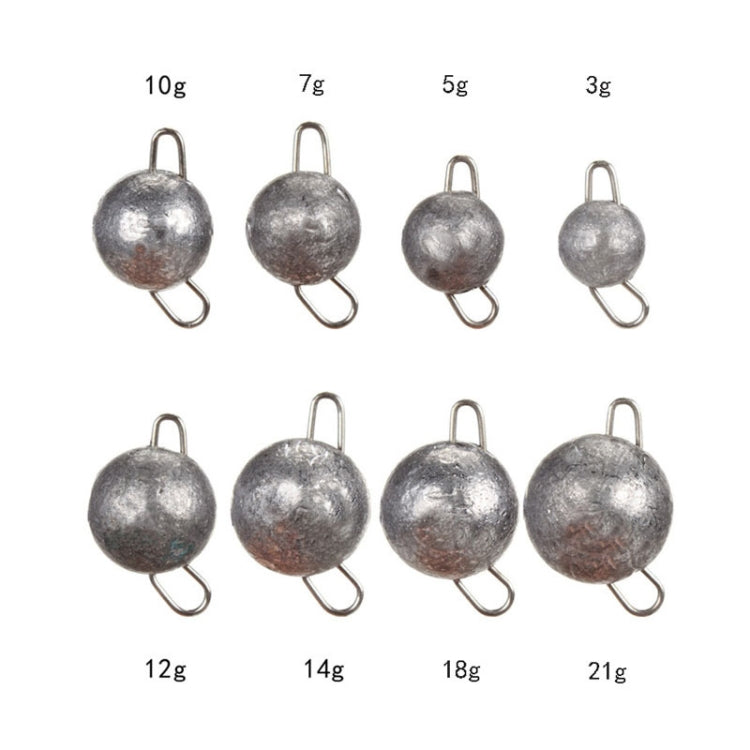 10 leurres plombs suspendus rapides, insertion de plomb inversé, spécifications : 3g, 3g, 5g, 7g, 10g, 12g, 14g, 18g, 21g