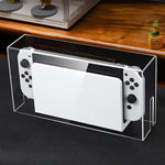 035 pour Nintendo Switch/Solution de protection anti-poussière avec base lumineuse pour écran OLED, Spécifications : Base lumineuse, Transparent, Étiquette blanche, Étiquette noire, Poignée, Jet Warrior, Noble, Gengar
