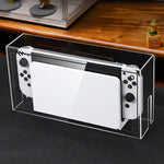 035 pour Nintendo Switch/Solution de protection anti-poussière avec base lumineuse pour écran OLED, Spécifications : Base lumineuse, Transparent, Étiquette blanche, Étiquette noire, Poignée, Jet Warrior, Noble, Gengar
