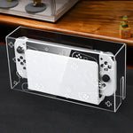 035 pour Nintendo Switch/Solution de protection anti-poussière avec base lumineuse pour écran OLED, Spécifications : Base lumineuse, Transparent, Étiquette blanche, Étiquette noire, Poignée, Jet Warrior, Noble, Gengar