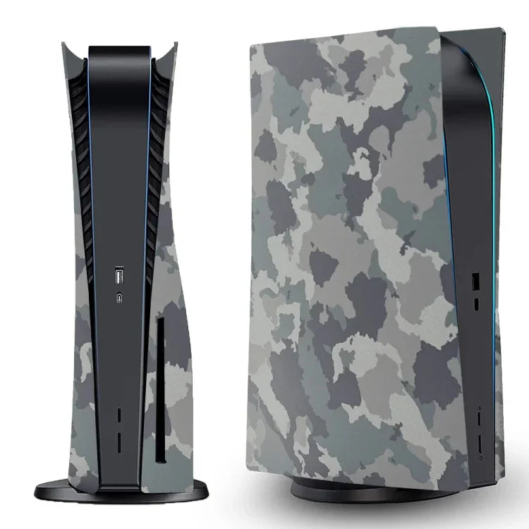 Coque de protection camouflage pour console de jeu PS5 (version CD-ROM),
