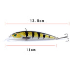 Leurre peint bionique pour pêche LB106 11 cm/11,5 g, appât dur en plastique, numéros 1 à 18