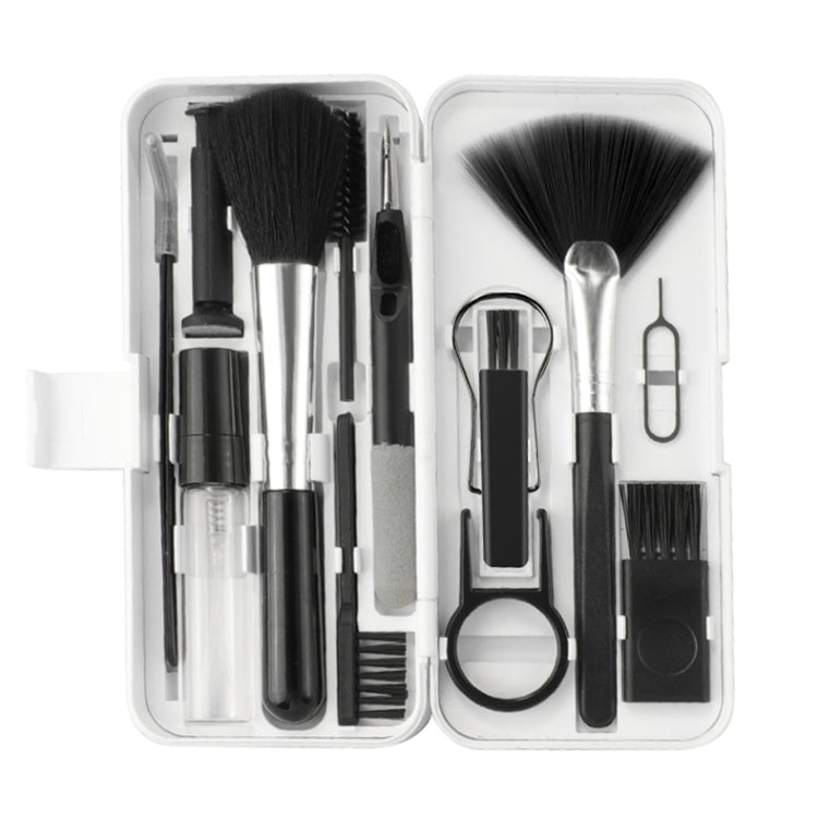 Q10 Kit de nettoyage 18 en 1 pour clavier d'ordinateur, brosse de nettoyage pour écouteurs, extracteur de capuchons de touches, Q10