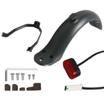 Accessoires pour trottinette électrique Xiaomi M365, garde-boue+support+feu arrière, noir avec clé, noir sans clé